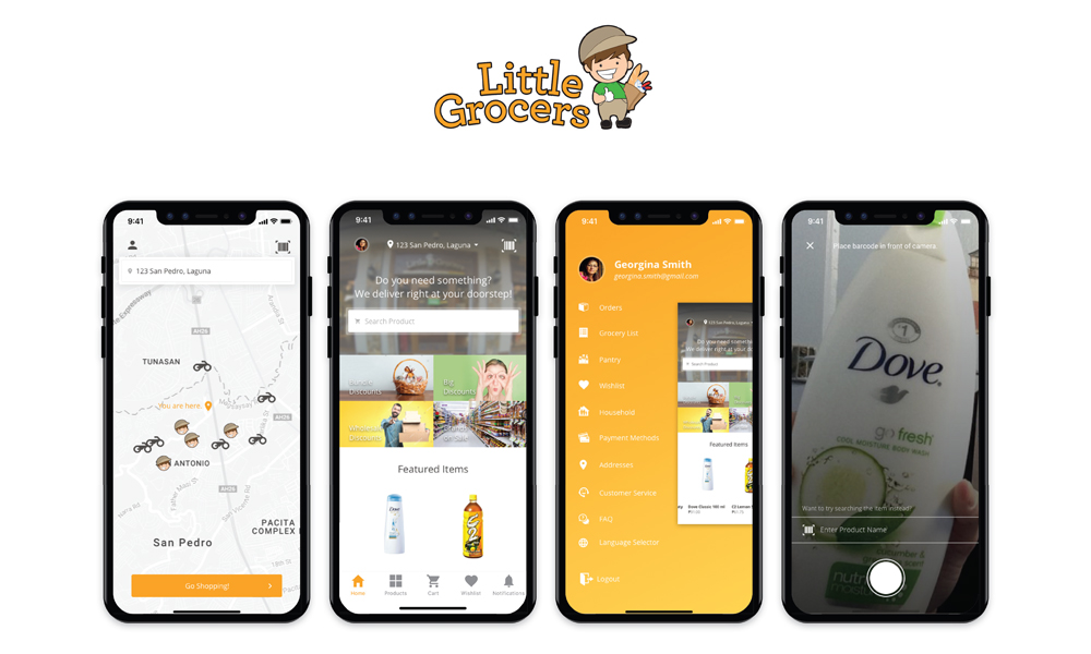 Grocery Mobile Screens